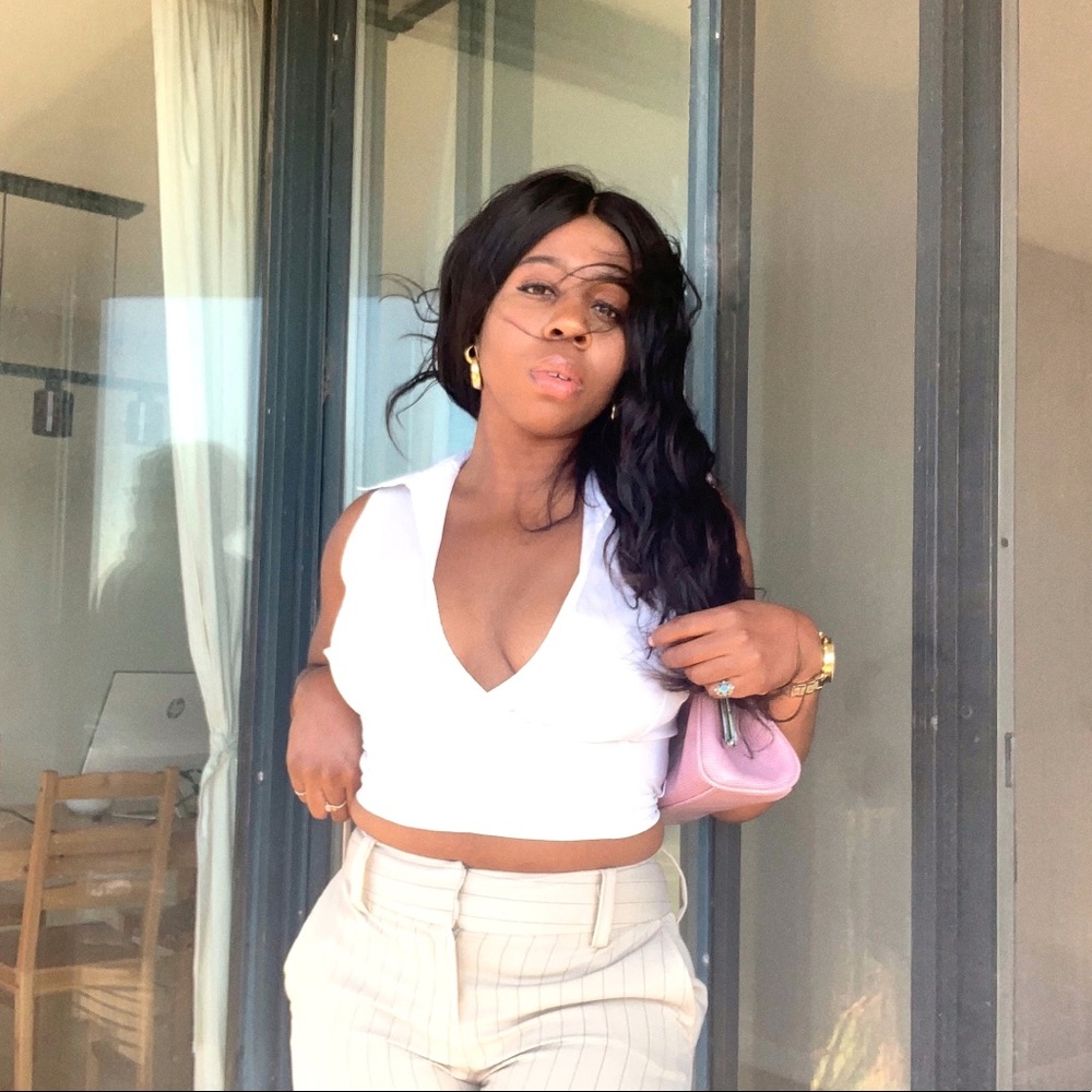 Express wrap crop top